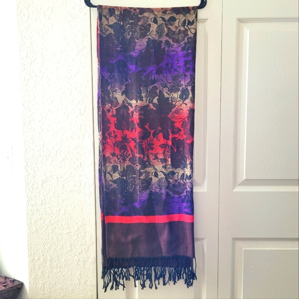 Colorful European Boho Witchy Whimsigoth Fairycore Fall Floral Ombre Sca…